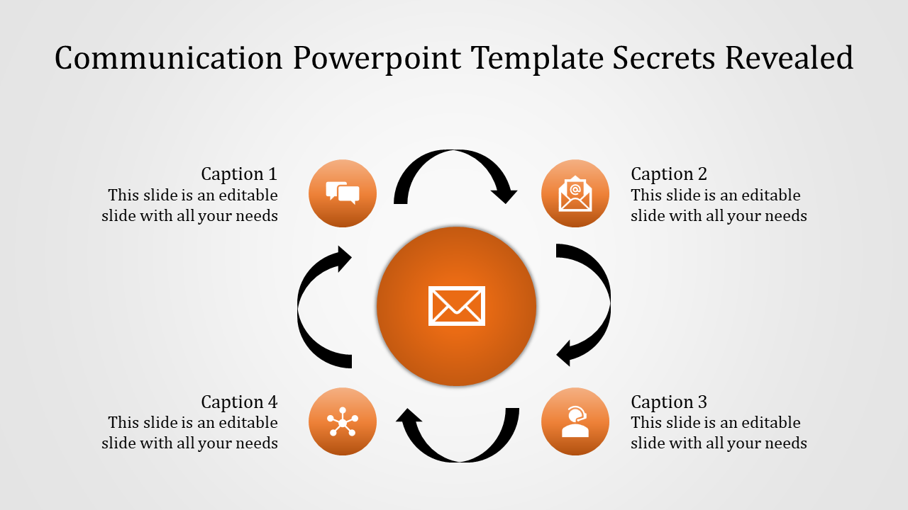 Creative Communication PowerPoint Template Slide Design